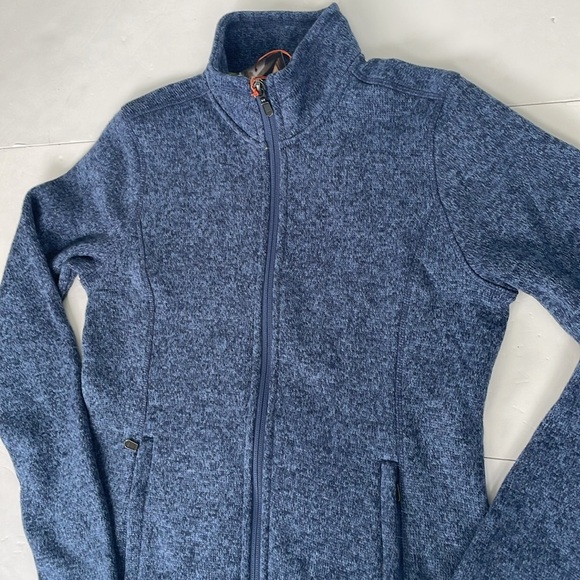 Orvis Women’s Outdoor Performance Blue Marled Sweater Fleece Comfort Classic XS - Picture 14 of 16